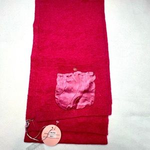 Rebeca Taylor Pink Cashmere Blend Scarf